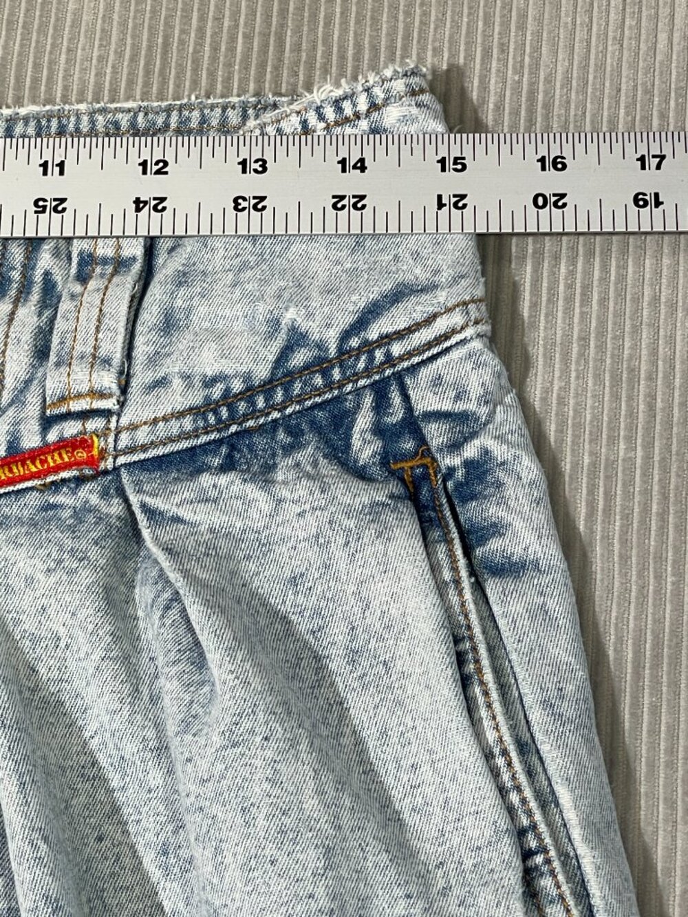 Vtg 80s Jordache Studio Acid Wash High Waisted Tapered Mom Jeans Women's Size 10 - Picture 5 of 12